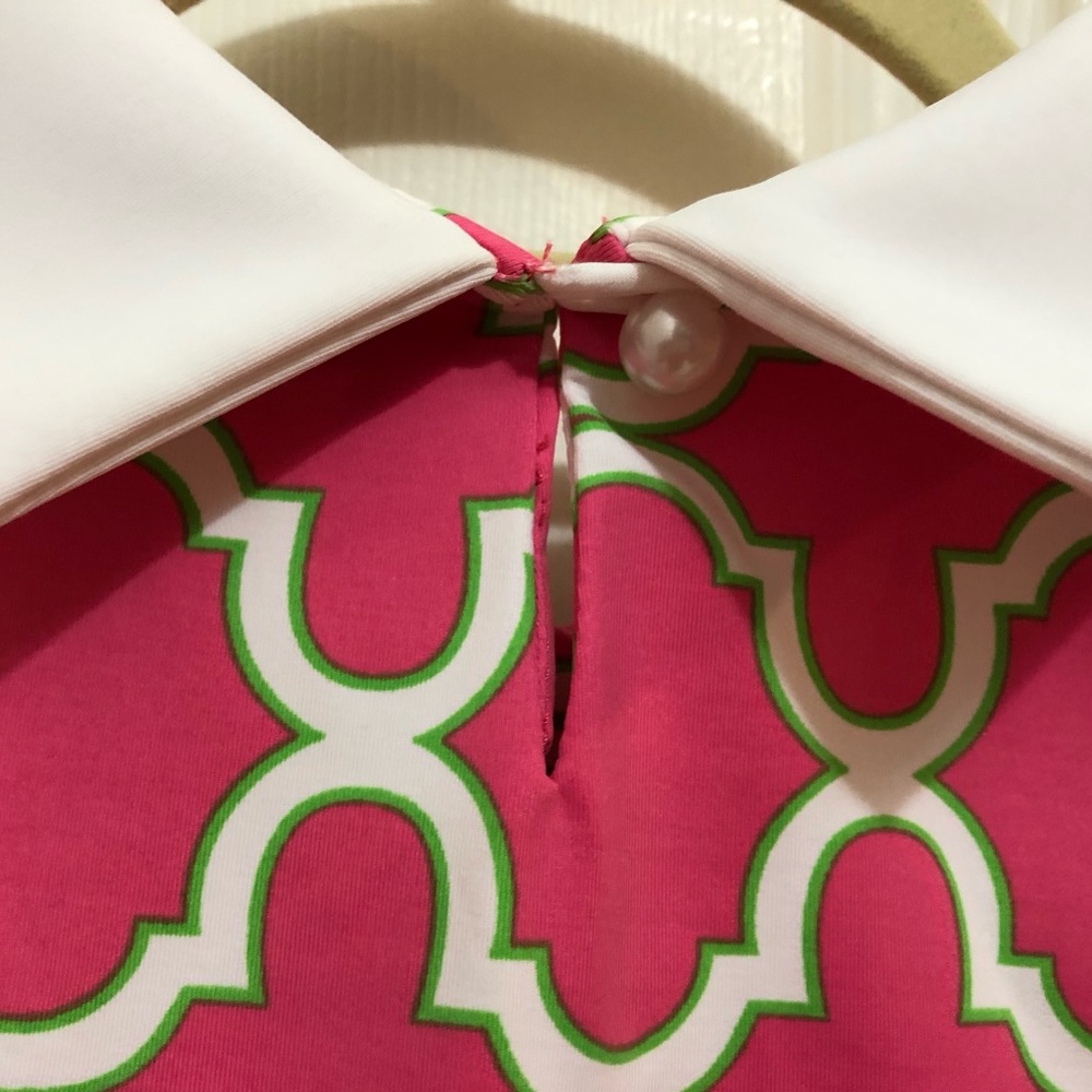 Katherine Way pink, white, and green patterned dress size xs - Picture 5 of 5